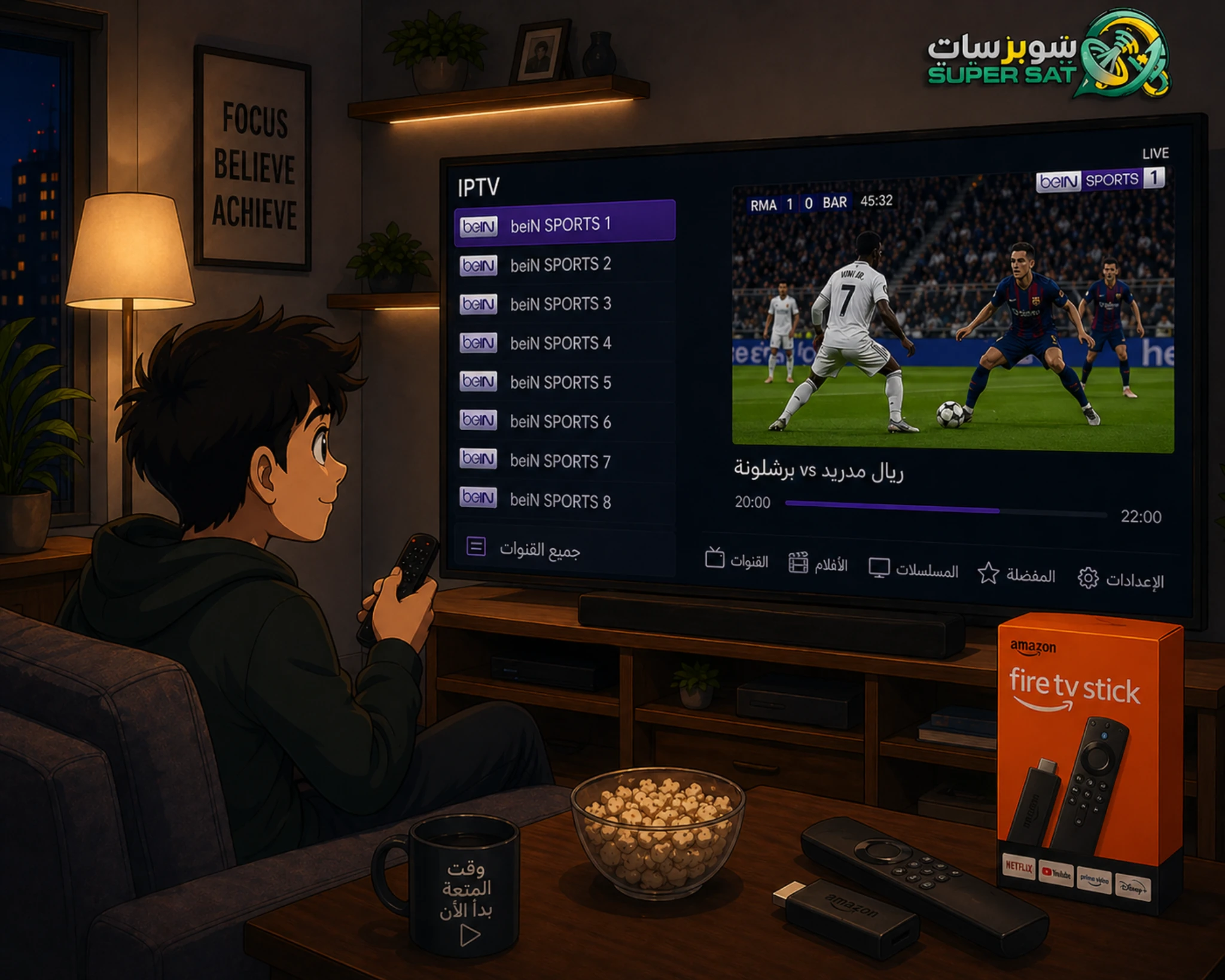 اشتراك IPTV لجميع أجهزة Amazon Fire TV Stick