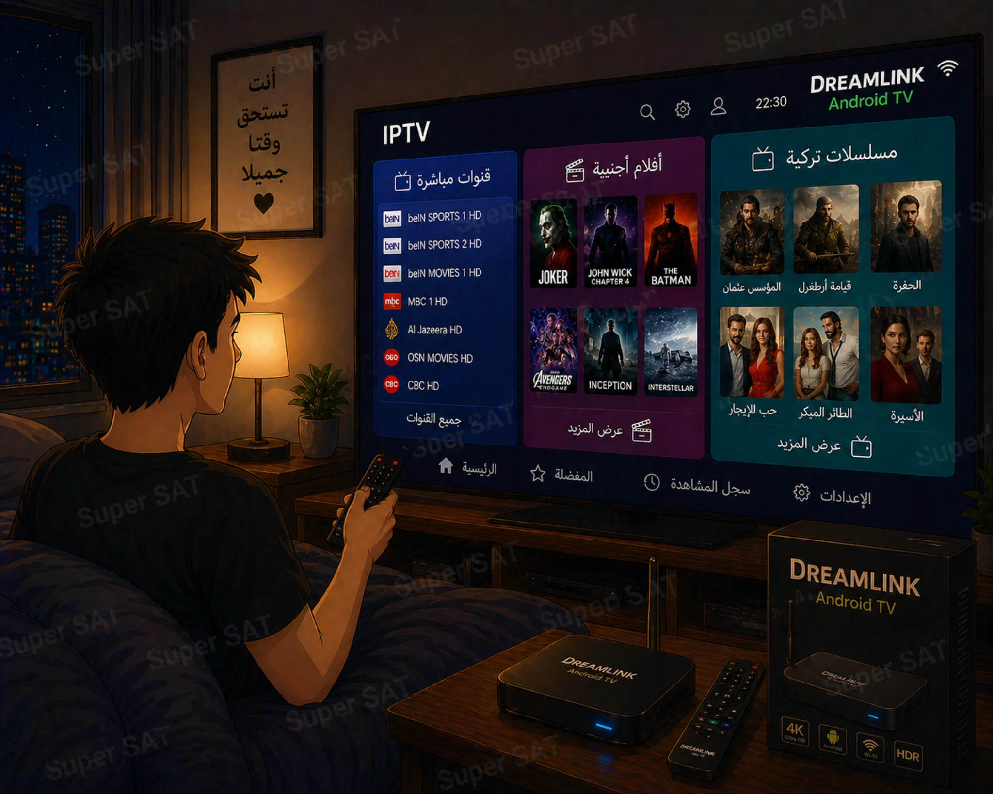 اشتراك IPTV لجميع أجهزة Dreamlink