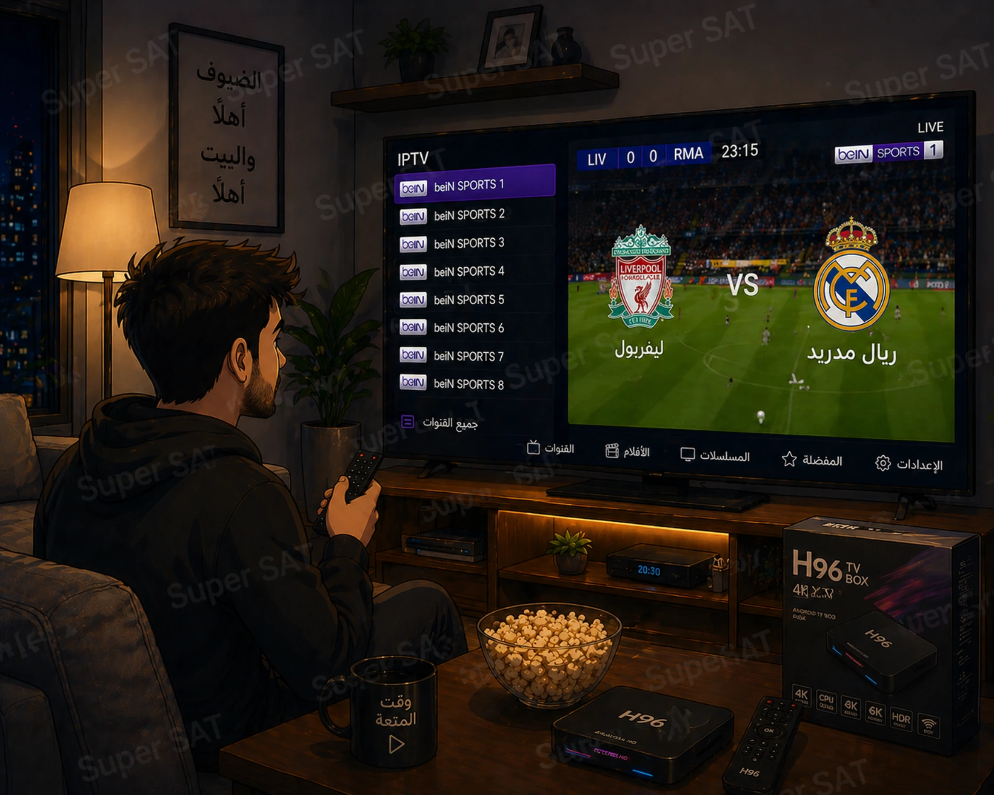 اشتراك IPTV لجميع أجهزة H96 TV Box
