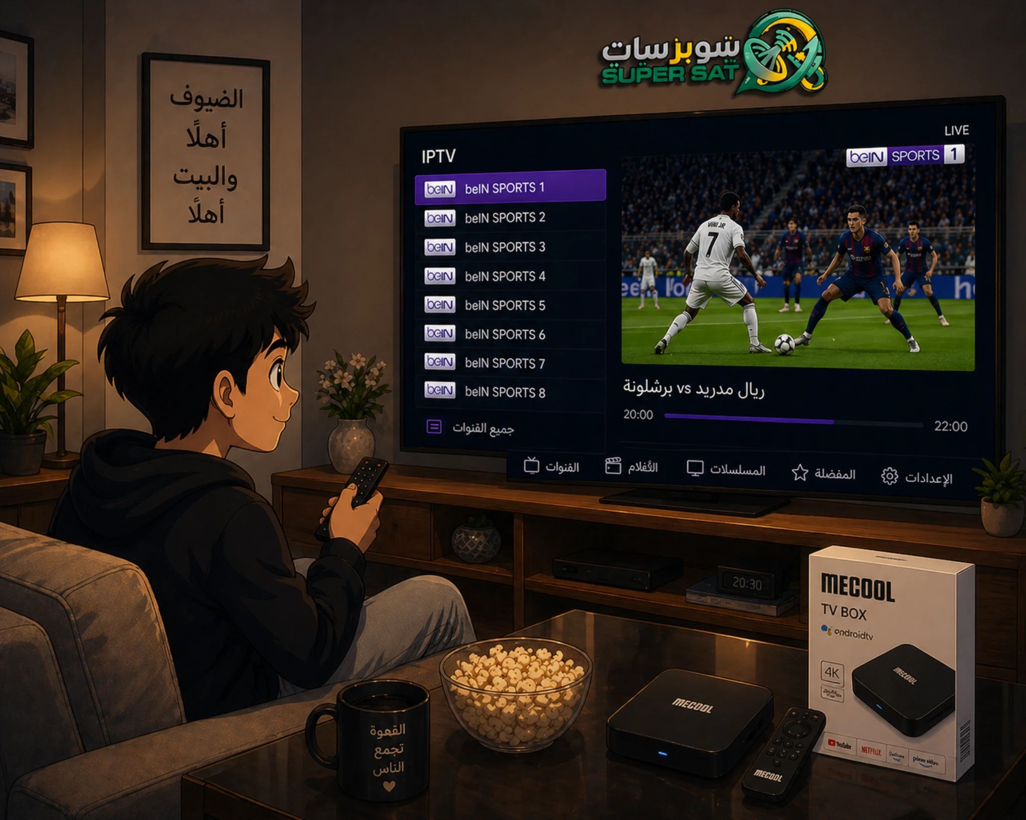 اشتراك IPTV لجميع أجهزة MECOOL TV BOX