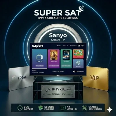 اشتراك IPTV على شاشة سانيو Sanyo TV