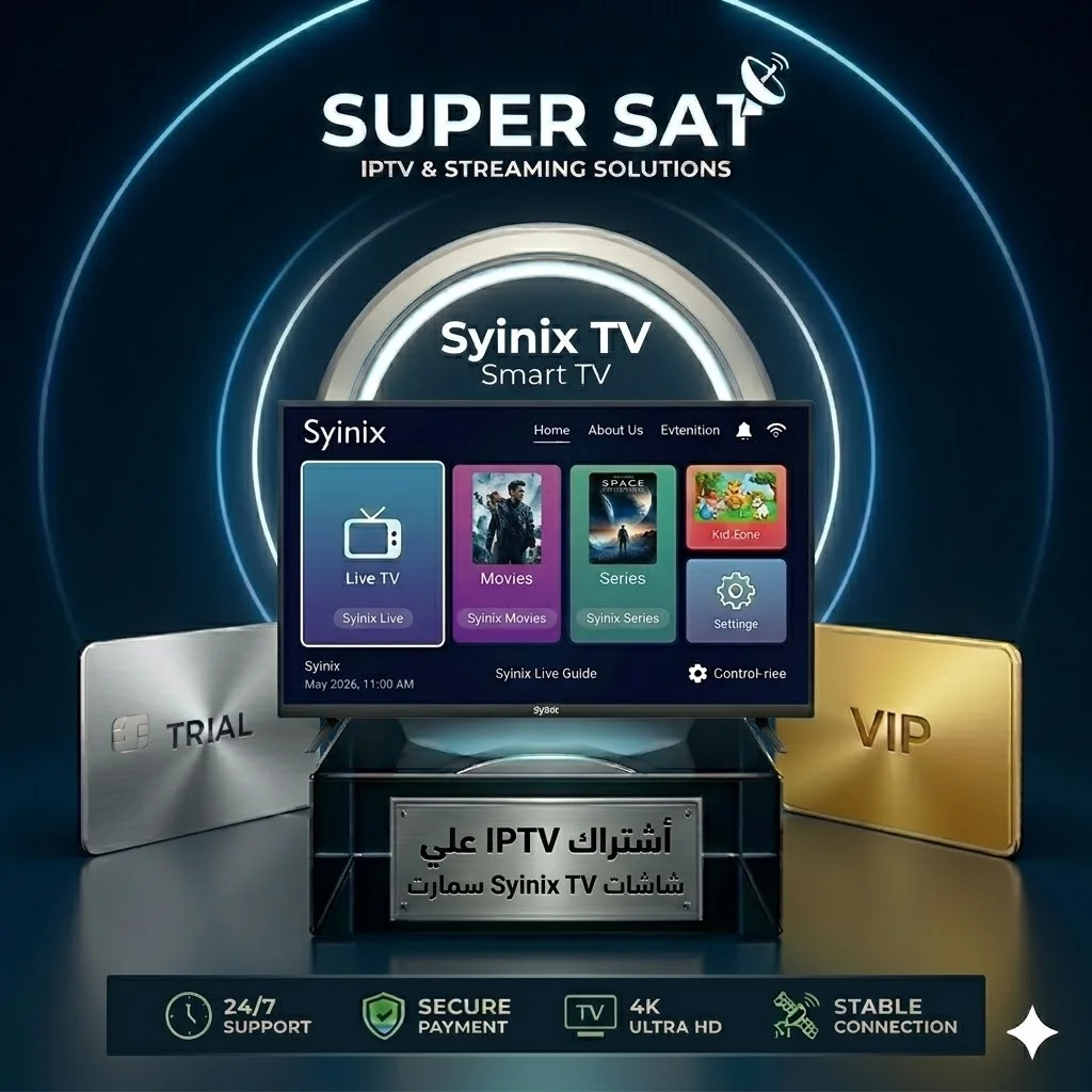 اشتراك IPTV على شاشة سينيكس Syinix TV