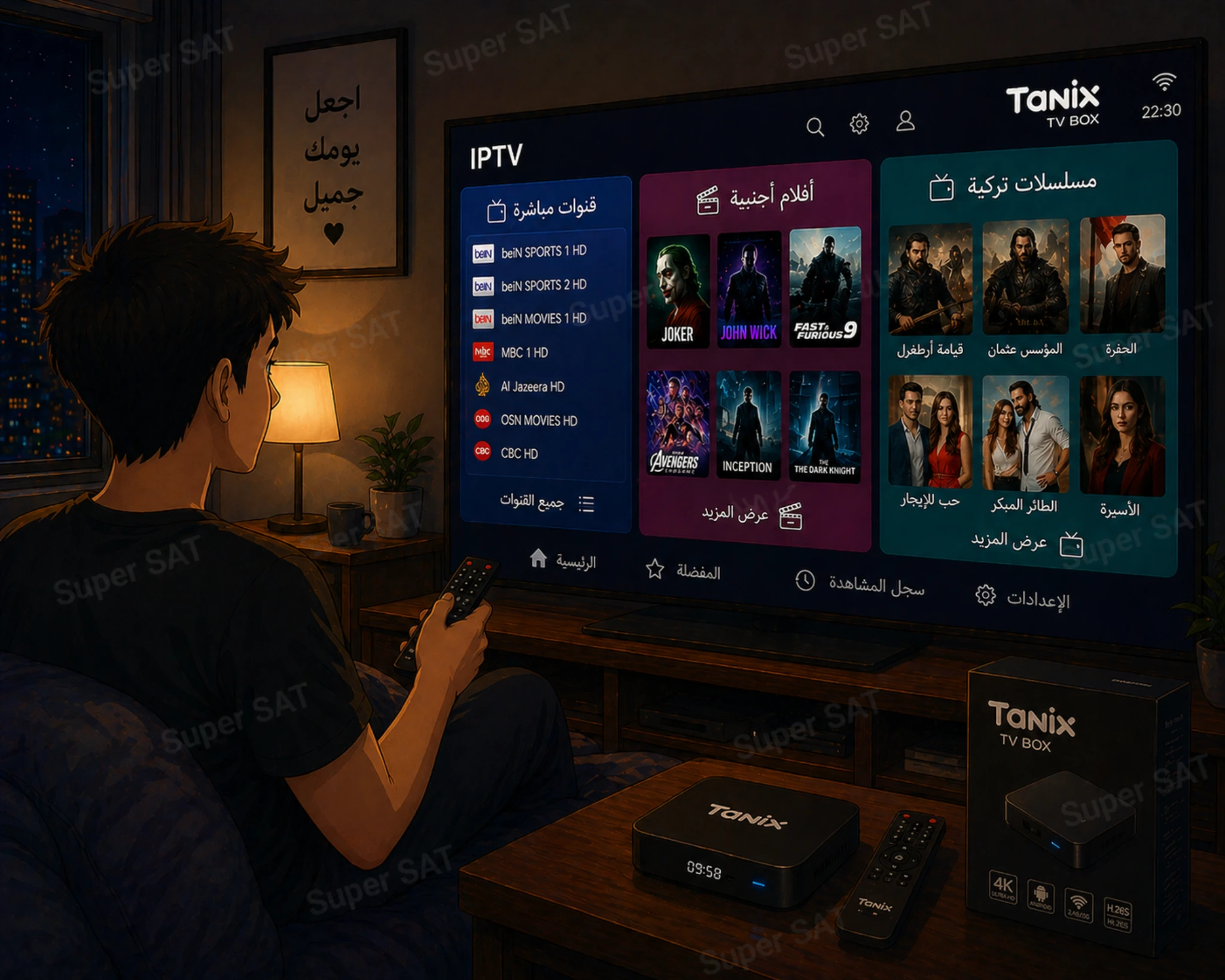 اشتراك IPTV لجميع أجهزة Tanix TV Box