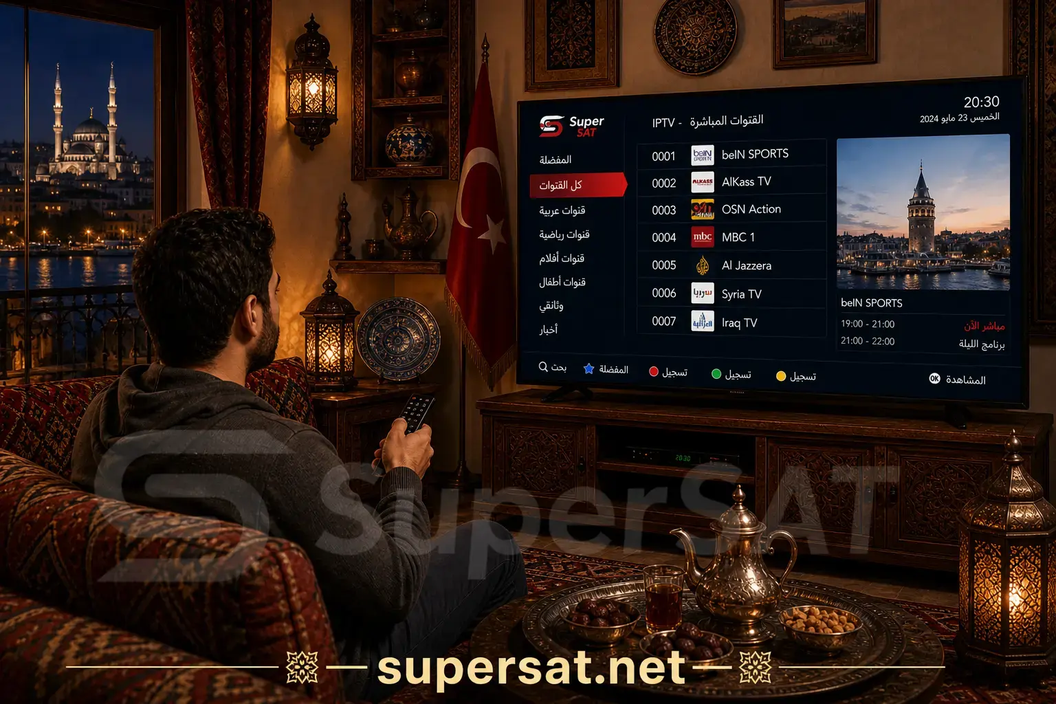 اشتراك IPTV في تركيا - IPTV in Turkey 4K